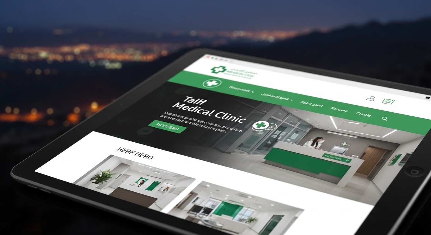 تصميم موقع عيادة في الطائف ناجح